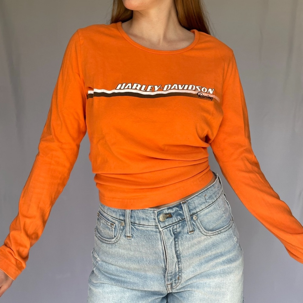 Must go! Y2k Harley Davidson Long sleeve tee